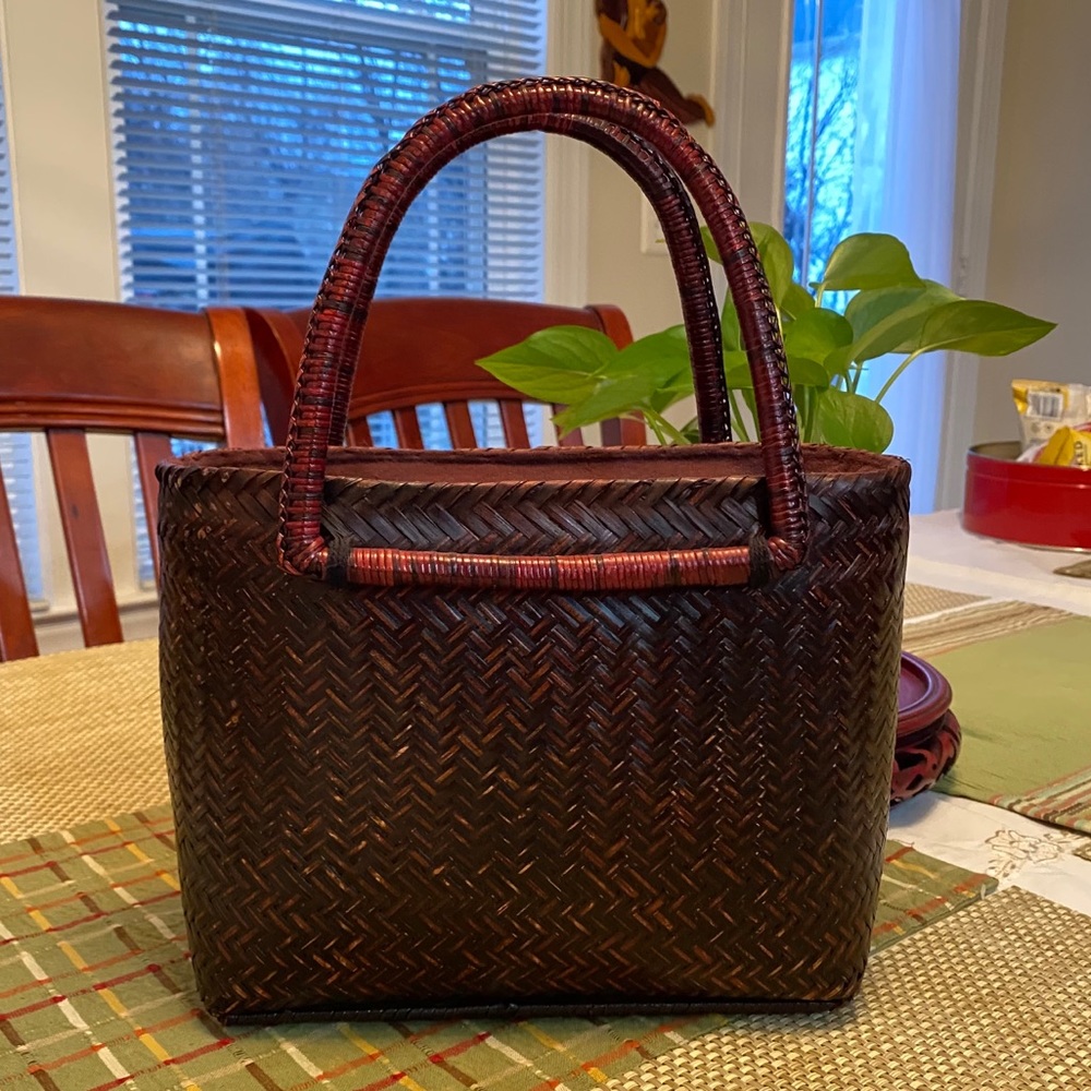 Handmade Bamboo purse from Lao